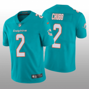 Nike Dolphins 2 Bradley Chubb Aqua Vapor Untouchable Limited Men Jersey