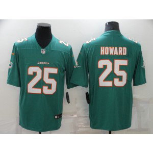 Nike Dolphins 25 Xavien Howard Aqua Green  Men Jersey
