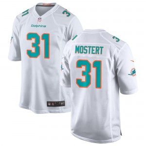 Nike Dolphins 31 Mostert White Vapor Untouchable Limited Men Jersey