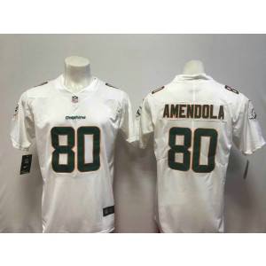 Nike Dolphins 80 Danny Amendola White 2018 Vapor Untouchable Limited Men Jersey