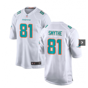 Nike Dolphins 81 Smythe White Vapor Untouchable Limited Men Jersey