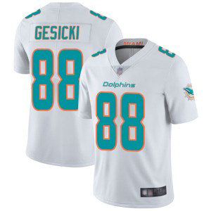 Nike Dolphins 88 Mike Gesicki White Vapor Untouchable Limited Men Jersey