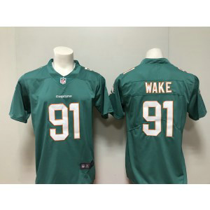 Nike Dolphins 91 Cameron Wake Aqua Vapor Untouchable Limited Men Jersey