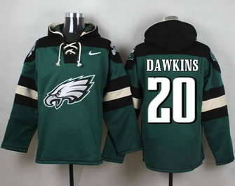 Nike Eagles #20 Brian Dawkins Midnight Green Player Pullover NFL Hoodie Nike Eagles #20 Brian Dawkins Midnight Green Player Pullover NFL Hoodie