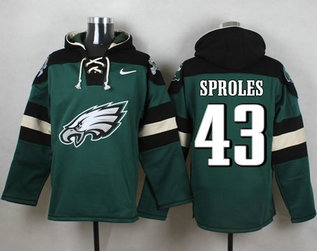 Nike Eagles #43 Darren Sproles Midnight Green Player Pullover NFL Hoodie Nike Eagles #43 Darren Sproles Midnight Green Player Pullover NFL Hoodie