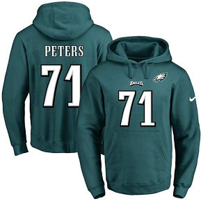 Nike Eagles #71 Jason Peters Midnight Green Name & Number Pullover NFL Hoodie Nike Eagles #71 Jason Peters Midnight Green Name & Number Pullover NFL Hoodie