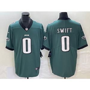 Nike Eagles 0 Swift Green Vapor Untouchable Limited Men Jersey