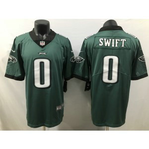 Nike Eagles 0 Swift Green Vapor Untouchable Limited Men Jersey