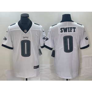 Nike Eagles 0 Swift White Vapor Untouchable Limited Men Jersey