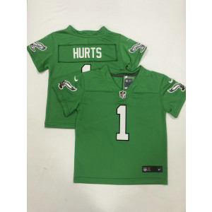 Nike Eagles 1 Jalen Hurts Green Toddler Jersey Nike Eagles 1 Jalen Hurts Green Toddler Jersey