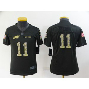 Nike Eagles 11 A. J. Brown Black Camo Salute to Service Limited Youth Jersey Nike Eagles 11 A. J. Brown Black Camo Salute to Service Limited Youth Jersey