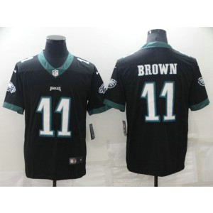 Nike Eagles 11 A. J. Brown Black Vapor Untouchable Limited Men Jersey