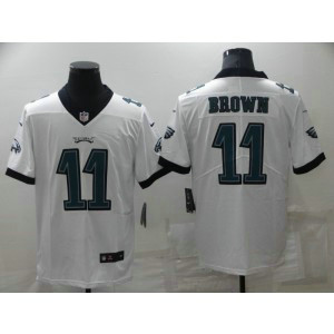 Nike Eagles 11 A. J. Brown White Vapor Untouchable Limited Men Jersey