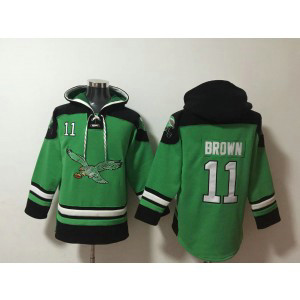 Nike Eagles 11 AJ Brown Kelly Green Hoodie Sweatshirt Nike Eagles 11 AJ Brown Kelly Green Hoodie Sweatshirt