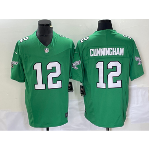 Nike Eagles 12 Randall Cunningham Green 2023 F.U.S.E Vapor Limited Men Jersey