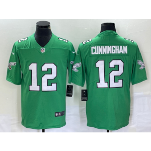 Nike Eagles 12 Randall Cunningham Green Vapor Limited Men Jersey
