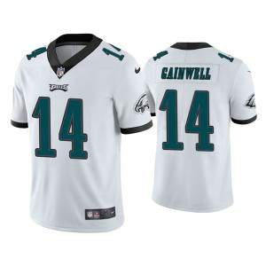 Nike Eagles 14 Kenneth Gainwell White Vapor Untouchable Limited Men Jersey