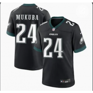 Nike Eagles 24 Andrew Mukuba Black Vapor Limited Men Jersey