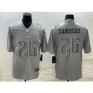 Nike Eagles 26 Miles Sanders Grey Vapor Limited Men Jersey