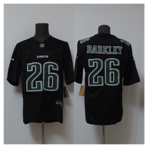 Nike Eagles 26 Saquon Barkley Black F.U.S.E. Vapor Limited Men Jersey