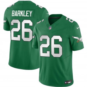 Nike Eagles 26 Saquon Barkley Kelly Green F.U.S.E Vapor Limited Men Jersey
