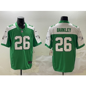 Nike Eagles 26 Saquon Barkley Thanksgiving F.U.S.E. Vapor Limited Men Jersey