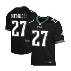 Nike Eagles 27 Quinyon Mitchell Black Vapor Untouchable Limited Men Jersey