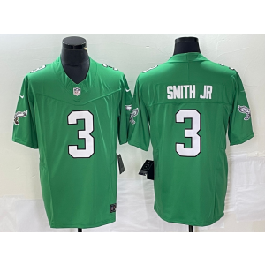 Nike Eagles 3 Smith Jr Green 2023 F.U.S.E Vapor Limited Men Jersey