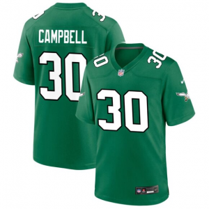 Nike Eagles 30 Campbell Green Vapor Limited Men Jersey