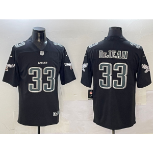 Nike Eagles 33 Dejean Black Vapor Limited Men Jersey