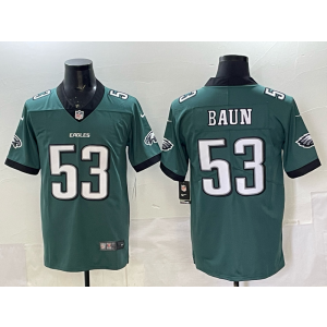 Nike Eagles 53 Baun Green Vapor Limited Men Jersey