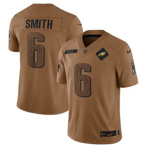 Nike Eagles 6 DeVonta Smith 2023 Brown Salute To Service Limited Men Jersey