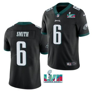Nike Eagles 6 DeVonta Smith Black 2023 Super Bowl LVII Vapor Limited Men Jersey Nike Eagles 6 DeVonta Smith Black 2023 Super Bowl LVII Vapor Limited Men Jersey