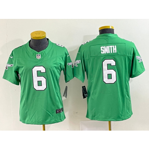 Nike Eagles 6 DeVonta Smith Green 2023 New Neck Vapor Limited Women Jersey Nike Eagles 6 DeVonta Smith Green 2023 New Neck Vapor Limited Women Jersey