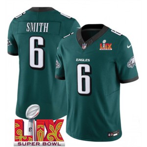 Nike Eagles 6 DeVonta Smith Green 2025 Super Bowl LIX F.U.S.E. Vapor Limited Men Jersey Nike Eagles 6 DeVonta Smith Green 2025 Super Bowl LIX F.U.S.E. Vapor Limited Men Jersey