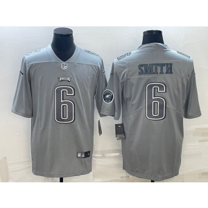 Nike Eagles 6 DeVonta Smith Grey Vapor Limited Men Jersey