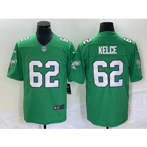 Nike Eagles 62 Jason Kelce Green Vapor Limited Men Jersey