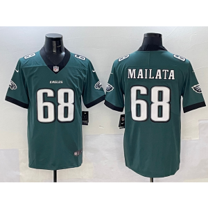 Nike Eagles 68 Jordan Mailata New Logo Green Vapor Limited Men Jersey