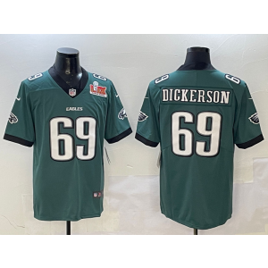 Nike Eagles 69 Dickerson Green 2025 Super Bowl LIX Vapor Limited Men Jersey Nike Eagles 69 Dickerson Green 2025 Super Bowl LIX Vapor Limited Men Jersey