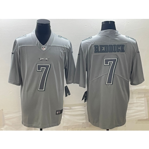 Nike Eagles 7 Haason Reddick Grey Vapor Limited Men Jersey