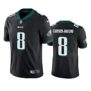 Nike Eagles 8 Gardner johnson Black Vapor Untouchable Limited Men Jersey