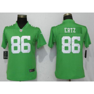 Nike Eagles 86 Zach Ertz Green Vapor Untouchable Limited Women Jersey Nike Eagles 86 Zach Ertz Green Vapor Untouchable Limited Women Jersey