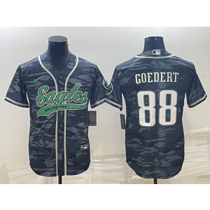 Nike Eagles 88 Dallas Goedert Black Camo Vapor Baseball Limited Men Jersey