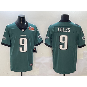 Nike Eagles 9 Nick Foles Green 2025 Super Bowl LIX Vapor Limited Men Jersey Nike Eagles 9 Nick Foles Green 2025 Super Bowl LIX Vapor Limited Men Jersey