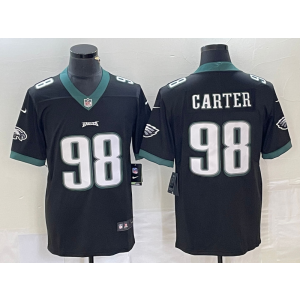Nike Eagles 98 Carter Black Vapor Untouchable Limited Men Jersey