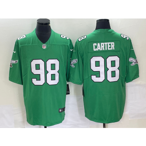 Nike Eagles 98 Carter Green Vapor Limited Men Jersey