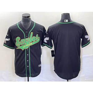 Nike Eagles Blank Black Baseball Vapor Limited Men Jersey