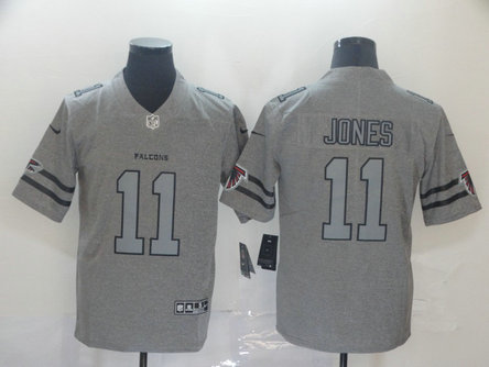 Nike Falcons 11 Julio Jones 2019 Gray Gridiron Gray Vapor Untouchable Limited Jersey Nike Falcons 11 Julio Jones 2019 Gray Gridiron Gray Vapor Untouchable Limited Jersey