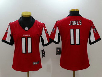 Nike Falcons 11 Julio Jones Red Vapor Untouchable Women Limited Jersey