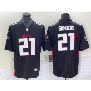 Nike Falcons 21 Deion Sanders Black Vapor Untouchable Limited Men Jersey